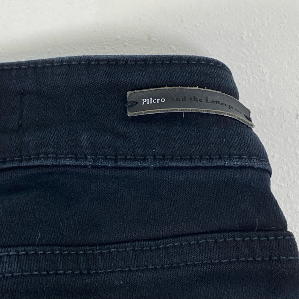 Pilcro and the Letterpress Jeans Womens Size 27 Black High-Rise Skinny Casual - Picture 9 of 16